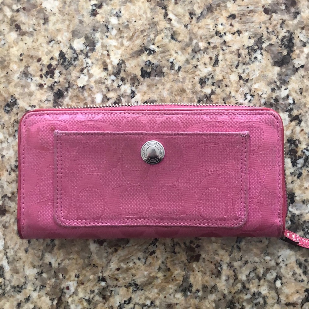 Pink Coach Wallet